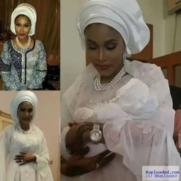 Photo: Mahmud Abacha and wife welcome a baby